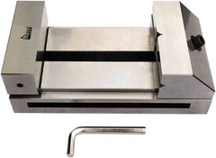 Gibraltar - 4-59/64" Jaw Width, 6" Jaw Opening Capacity, 1.97" Jaw Height, Toolmaker's Vise - Flat Jaw, 0.003" Parallelism, 0.005" Squareness, 280mm OAL x 3-15/16" OAH - Exact Tool & Supply