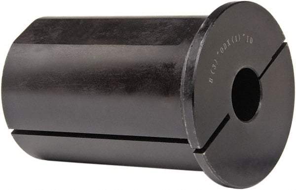 Interstate - 1" ID, 3" OD, 4-1/2" Length Under Head, Type B Lathe Tool Holder Bushing - Type B, 0.365 Inch Thick Head - Exact Tool & Supply