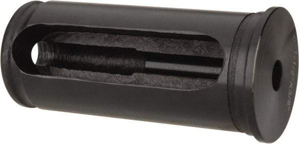 Interstate - 3/8" ID, 1-1/2" OD, 3-3/8" Length Under Head, Type C Lathe Tool Holder Bushing - 3/16" Head Thickness, 3" Slot Length - Exact Tool & Supply