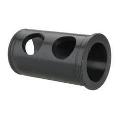 Interstate - 1-1/2" ID, 2" OD, 3-1/2" Length Under Head, Type J Lathe Tool Holder Bushing - 3/16" Head Thickness - Exact Tool & Supply
