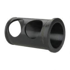 Interstate - 1-1/4" ID, 1-1/2" OD, 2-1/2" Length Under Head, Type J Lathe Tool Holder Bushing - 3/16" Head Thickness - Exact Tool & Supply