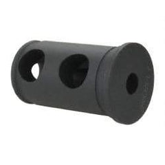 Interstate - 3/8" ID, 1-1/4" OD, 2-1/8" Length Under Head, Type J Lathe Tool Holder Bushing - 3/16" Head Thickness - Exact Tool & Supply