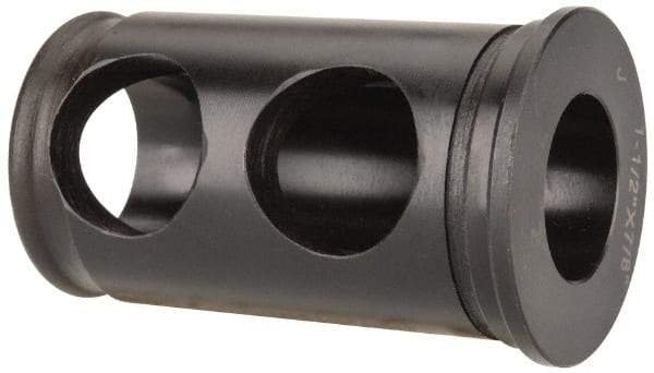 Interstate - 7/8" ID, 1-1/2" OD, 2-1/2" Length Under Head, Type J Lathe Tool Holder Bushing - 3/16" Head Thickness - Exact Tool & Supply