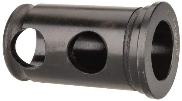 Interstate - 7/8" ID, 1-1/4" OD, 2-1/8" Length Under Head, Type J Lathe Tool Holder Bushing - 3/16" Head Thickness - Exact Tool & Supply