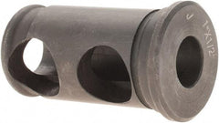 Interstate - 1/2" ID, 1" OD, 1-3/4" Length Under Head, Type J Lathe Tool Holder Bushing - 3/16" Head Thickness - Exact Tool & Supply