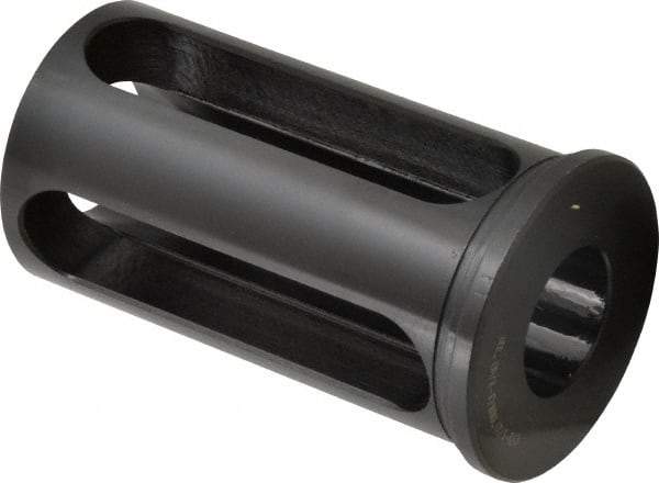 Interstate - 1-1/4" ID, 2-1/2" OD, 4-1/2" Length Under Head, Type C Lathe Tool Holder Bushing - 4-1/8" Slot Length - Exact Tool & Supply