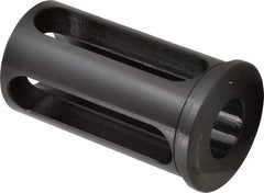 Interstate - 1-1/4" ID, 2-1/2" OD, 4-1/2" Length Under Head, Type C Lathe Tool Holder Bushing - 4-1/8" Slot Length - Exact Tool & Supply