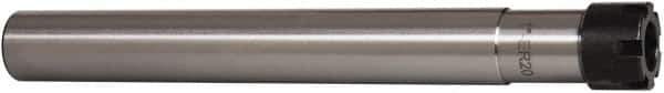 Interstate - 0.039" to 0.512" Capacity, Straight Shank, ER20 Collet Chuck - 1" Shank Diam - Exact Tool & Supply