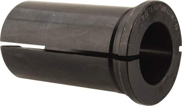 Interstate - 7/8" ID, 1-1/4" OD, 2-1/8" Length Under Head, Type B Lathe Tool Holder Bushing - Type B, 0.265 Inch Thick Head - Exact Tool & Supply