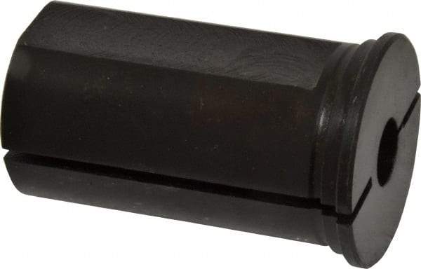Interstate - 1/2" ID, 1-1/2" OD, 2-1/2" Length Under Head, Type B Lathe Tool Holder Bushing - Type B, 0.265 Inch Thick Head - Exact Tool & Supply