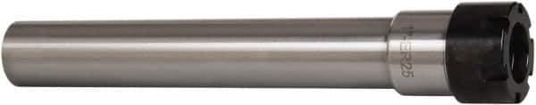 Interstate - 1" Projection, Straight Shank, ER25 Collet Chuck - 6.1" OAL, 1" Shank Diam - Exact Tool & Supply