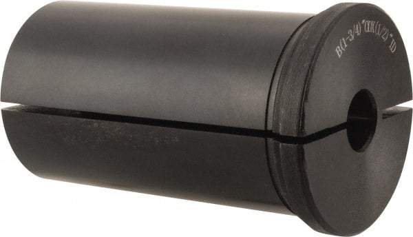 Interstate - 1/2" ID, 1-3/4" OD, 3" Length Under Head, Type B Lathe Tool Holder Bushing - Type B, 0.295 Inch Thick Head - Exact Tool & Supply