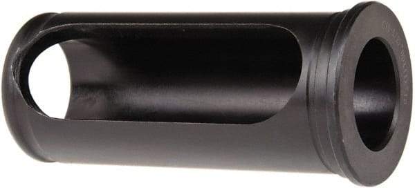 Interstate - 1" ID, 1-1/2" OD, 3-3/8" Length Under Head, Type C Lathe Tool Holder Bushing - 3/16" Head Thickness, 3" Slot Length - Exact Tool & Supply