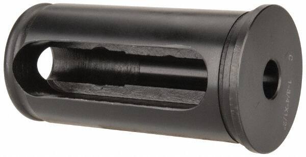 Interstate - 1/2" ID, 1-3/4" OD, 3-1/2" Length Under Head, Type C Lathe Tool Holder Bushing - 3/16" Head Thickness, 3-1/8" Slot Length - Exact Tool & Supply