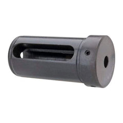 Interstate - 1/2" ID, 2" OD, 3-3/4" Length Under Head, Type Z Lathe Tool Holder Bushing - 3/4" Head Thickness, 3-3/8" Slot Length - Exact Tool & Supply