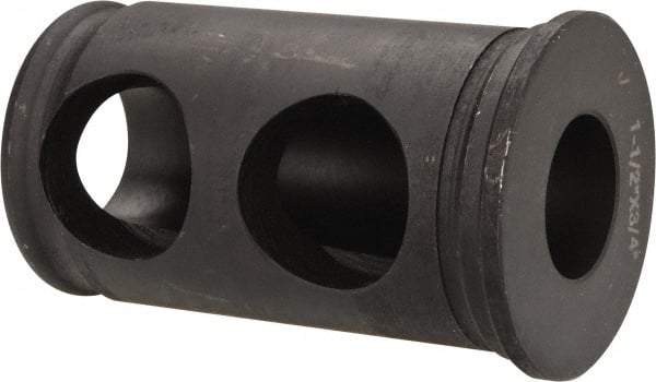 Interstate - 3/4" ID, 1-1/2" OD, 2-1/2" Length Under Head, Type J Lathe Tool Holder Bushing - 3/16" Head Thickness - Exact Tool & Supply