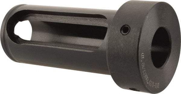 Interstate - 7/8" ID, 1-1/2" OD, 3-1/4" Length Under Head, Type Z Lathe Tool Holder Bushing - 3/4" Head Thickness, 2-7/8" Slot Length - Exact Tool & Supply