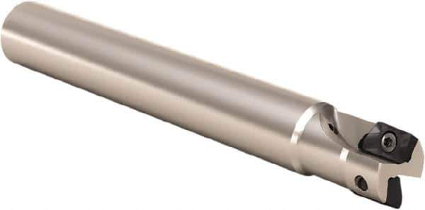 Seco - 25mm Cut Diam, 11mm Max Depth of Cut, 22mm Shank Diam, 170mm OAL, Indexable Square Shoulder End Mill - XO.. 1204 Inserts, Cylindrical Shank, 90° Lead Angle, Through Coolant, Series Super Turbo - Exact Tool & Supply