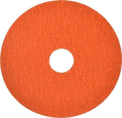 Norton - 4-1/2" Diam 7/8" Hole 50 Grit Fiber Disc - Ceramic, Series R980P - Exact Tool & Supply