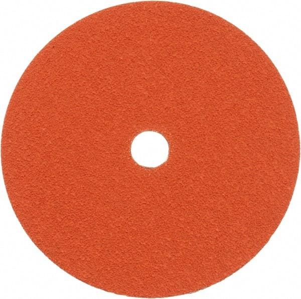 Norton - 7" Diam 7/8" Hole 50 Grit Fiber Disc - Ceramic, Series R980P - Exact Tool & Supply