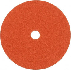 Norton - 7" Diam 7/8" Hole 50 Grit Fiber Disc - Ceramic, Series R980P - Exact Tool & Supply