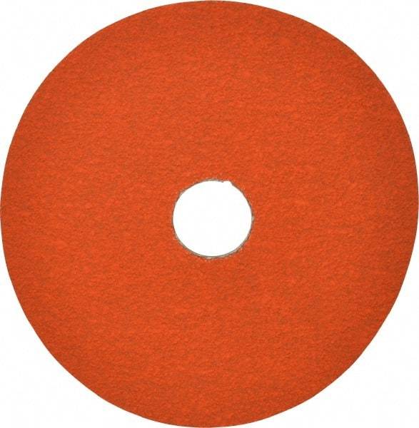 Norton - 5" Diam 7/8" Hole 60 Grit Fiber Disc - Ceramic, Series R980P - Exact Tool & Supply