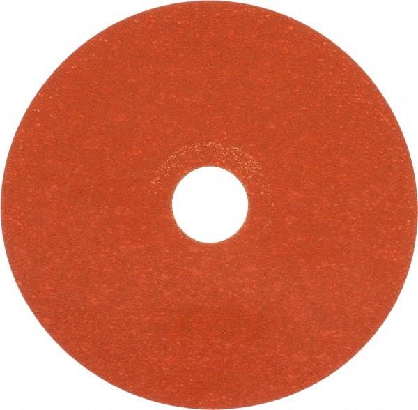 Norton - 5" Diam 7/8" Hole 120 Grit Fiber Disc - Ceramic, Series R980P - Exact Tool & Supply
