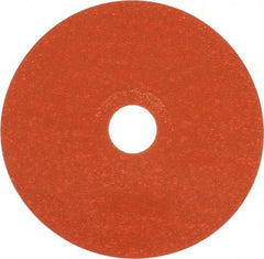 Norton - 5" Diam 7/8" Hole 120 Grit Fiber Disc - Ceramic, Series R980P - Exact Tool & Supply