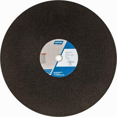 Norton - 16" Zirconia Alumina Cutoff Wheel - 5/32" Thick, 1" Arbor, 3,820 Max RPM, Use with Stationary Grinders - Exact Tool & Supply