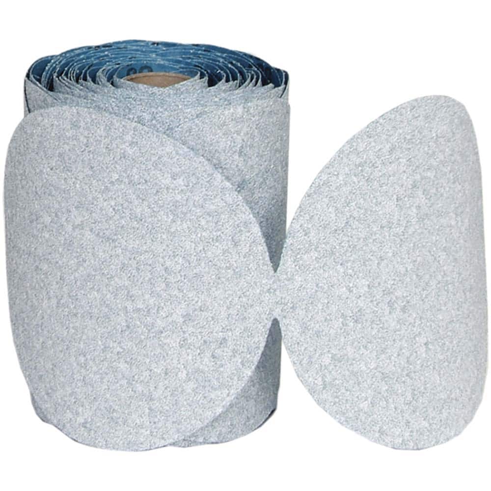 Norton - 5" Diam, 600 Grit Ceramic Adhesive PSA Disc - Exact Tool & Supply