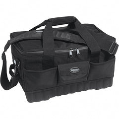 Bucket Boss - 14 Pocket, Ballistic Polyester, Black Tool Bag - Exact Tool & Supply