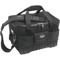 Bucket Boss - 16 Pocket Black Ballistic Polyester Tool Bag - Exact Tool & Supply