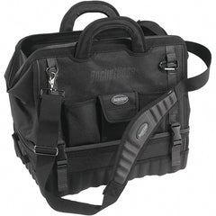 Bucket Boss - 14 Pocket Black Ballistic Polyester Tool Bag - Exact Tool & Supply