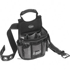 Bucket Boss - 13 Pocket General Purpose Holster - Ballistic Polyester, Black & Gray - Exact Tool & Supply