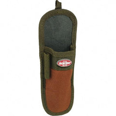 Bucket Boss - 1 Pocket Knife Holster - Polyester, Brown & Green - Exact Tool & Supply