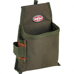 Bucket Boss - 1 Pocket General Purpose Holster - Polyester, Brown & Green - Exact Tool & Supply