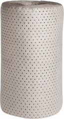 PRO-SAFE - 70 Gal Capacity per Package, Universal Roll - 150' Long x 30" Wide, Gray, Polypropylene - Exact Tool & Supply