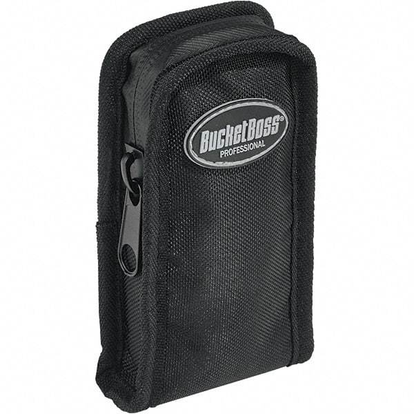 Bucket Boss - 1 Pocket Mobile Carrier Holster - Nylon, Black - Exact Tool & Supply