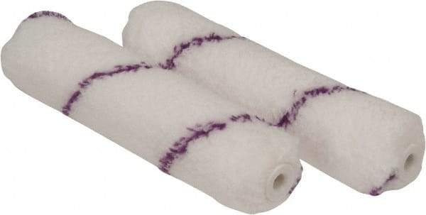 Premier Paint Roller - 1/2" Nap, 6-1/2" Wide Paint Mini Roller - Semi-Rough Texture, Microfiber - Exact Tool & Supply