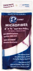 Premier Paint Roller - 3/8" Nap, 4" Wide Paint Mini Roller - Semi-Smooth Texture, Microfiber - Exact Tool & Supply
