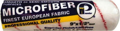 Premier Paint Roller - 1/2" Nap, 9" Wide Paint General Purpose Roller Cover - Semi-Rough Texture, Microfiber - Exact Tool & Supply