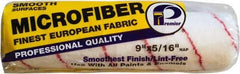Premier Paint Roller - 5/16" Nap, 9" Wide Paint General Purpose Roller Cover - Smooth Texture, Microfiber - Exact Tool & Supply