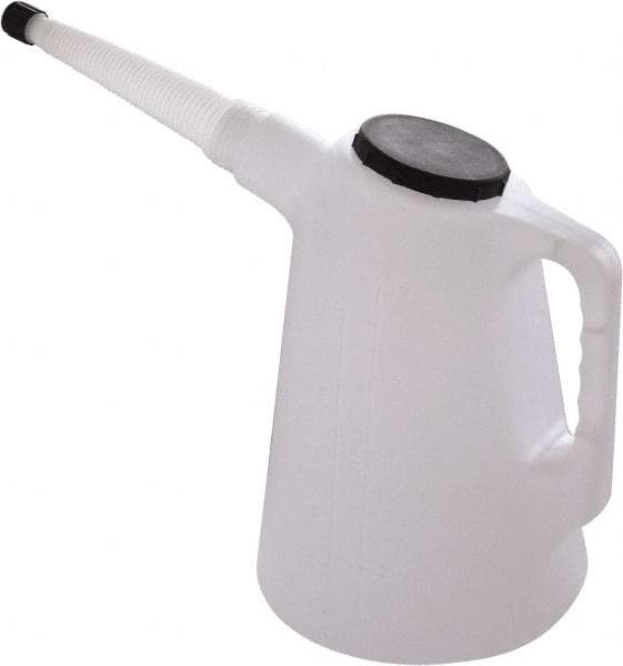 PRO-LUBE - 6,000 mL Capcity, 8" Long Flexible Spout, Measure Oiler - Polyethylene Body - Exact Tool & Supply