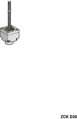 Telemecanique Sensors - 3.7 Inch Long, Limit Switch Head - For Use with ZCK Limit Switches - Exact Tool & Supply