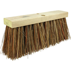 16″ Street Broom, 7-1/4″ Trim Length, Bass and Palmyra Blend Fill - Exact Tool & Supply