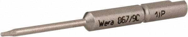 Wera - 4mm Drive, Torx Plus Precision Screwdriver Bit - 1-3/4" OAL - Exact Tool & Supply