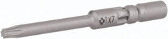 Wera - 4mm Drive, Torx Precision Screwdriver Bit - 1-9/16" OAL - Exact Tool & Supply