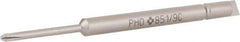 Wera - 4mm Drive, #0 Phillips Screwdriver Bit - 2-1/2" OAL - Exact Tool & Supply