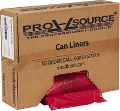 PRO-SOURCE - 30 Gal Capacity, Red, Hazardous Waste Bag - 1.3 mil Thick x 30" Wide x 37" High, Roll - Exact Tool & Supply