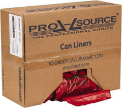 PRO-SOURCE - 16 Gal Capacity, Red, Hazardous Waste Bag - 1.3 mil Thick x 24" Wide x 31" High, Roll - Exact Tool & Supply